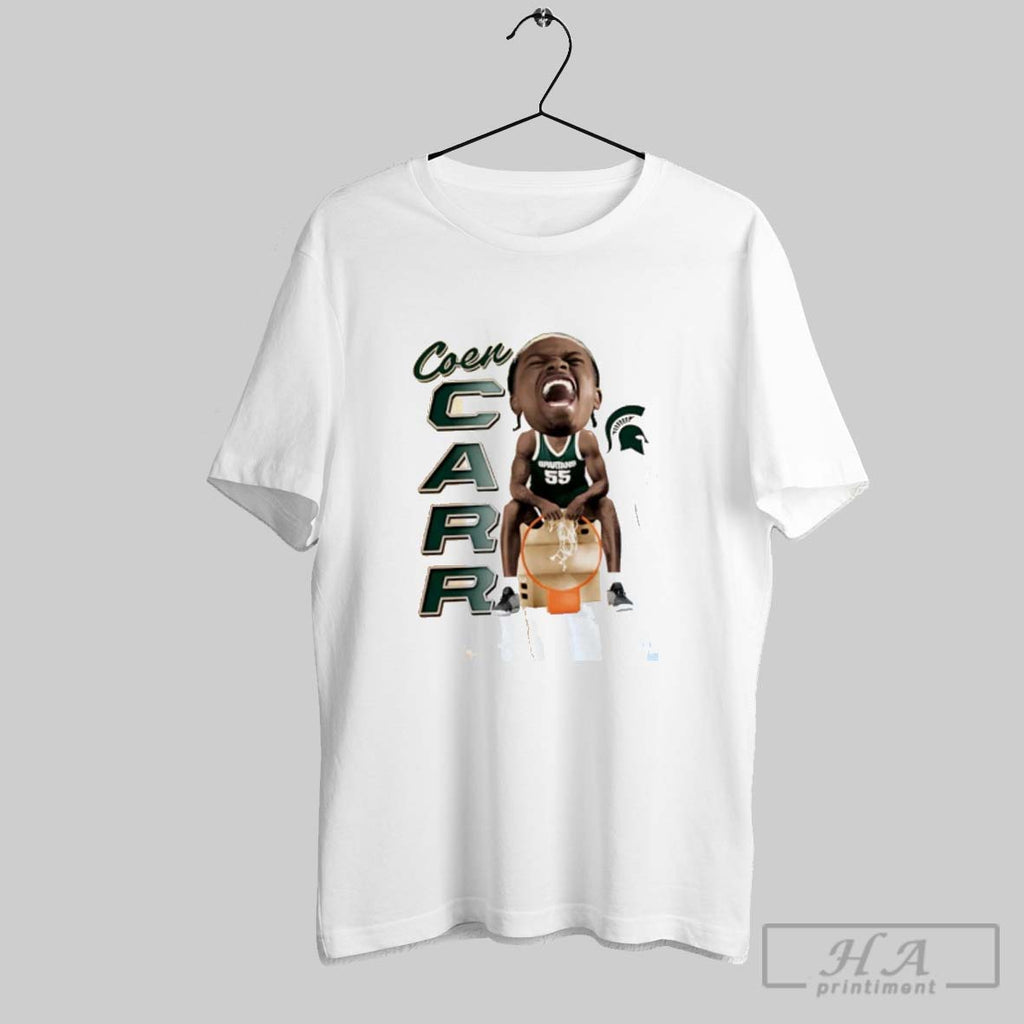 Official Coen Carr Michigan State Spartans Ncaa Caricature