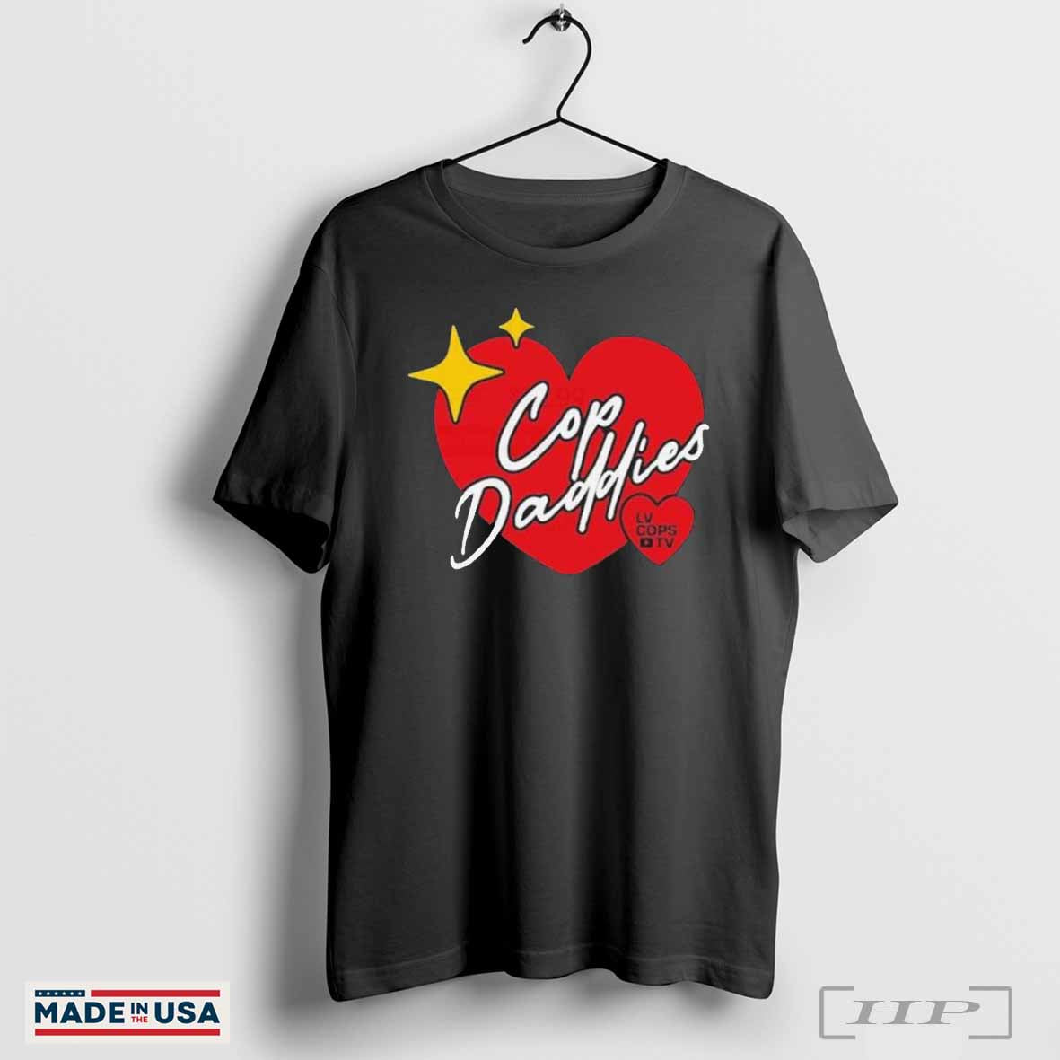 Official Cop Daddies Lv Cops Tv Heart Shirts