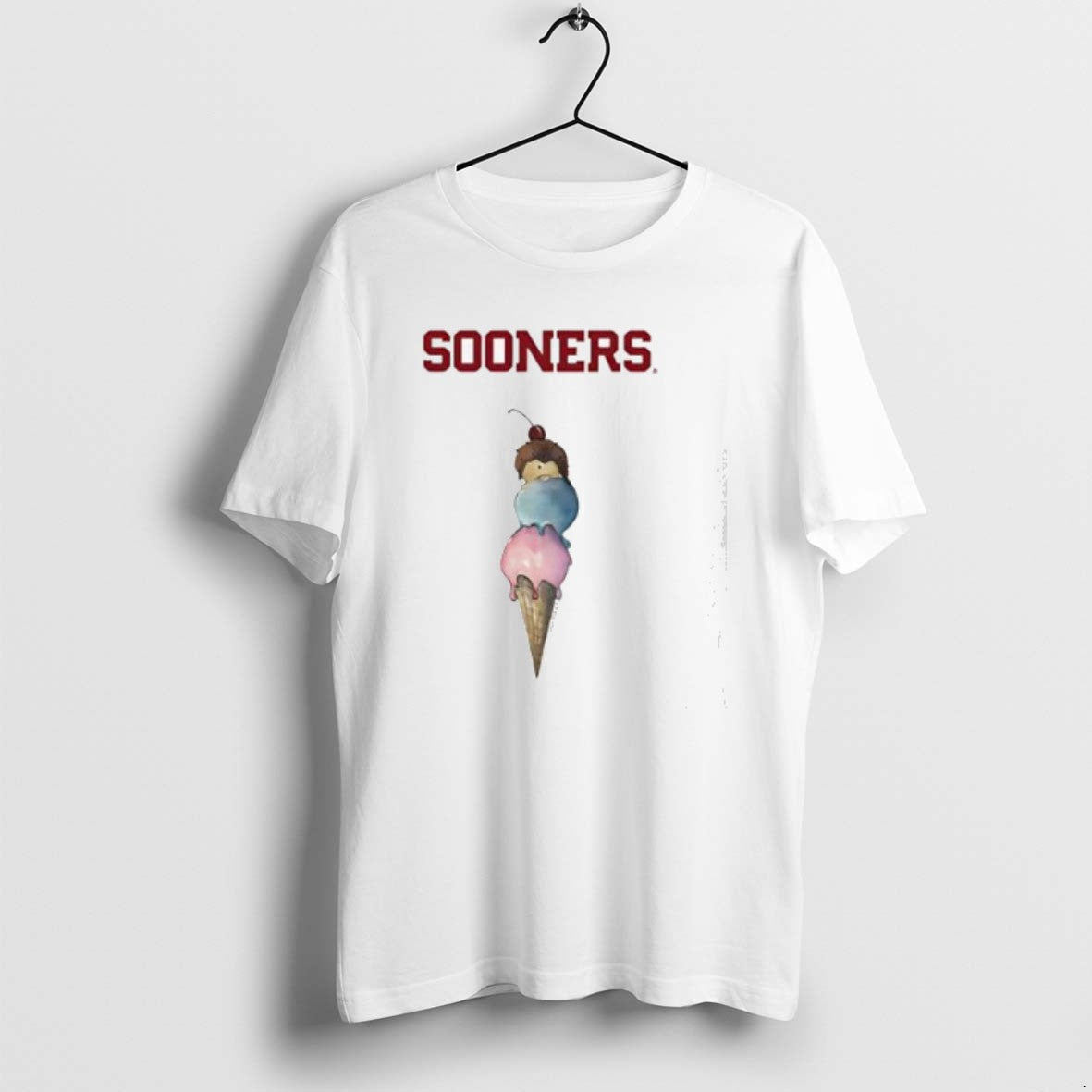 Official Cream Oklahoma Sooners Triple Scoop