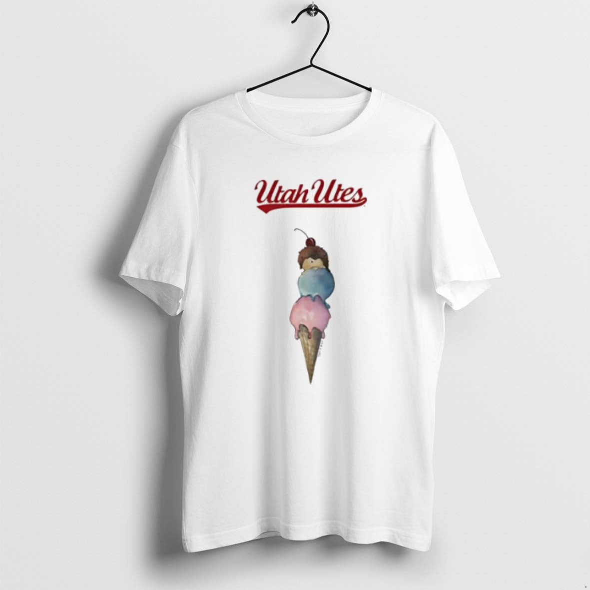 Official Cream Utah Utes Triple Scoop