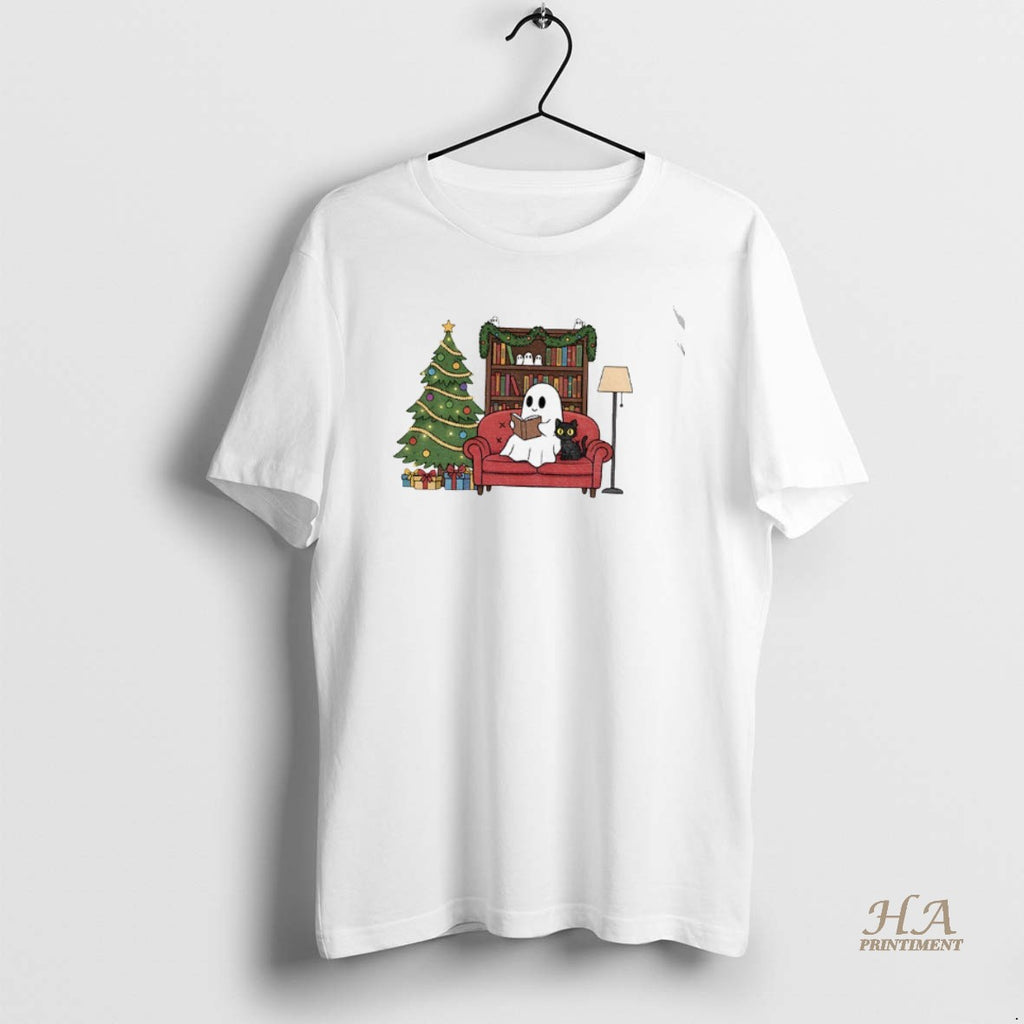 Official Cute Ghost Reading Book Christmas