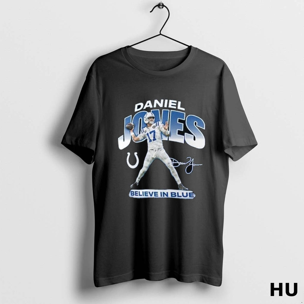 Official Daniel Jones Indianapolis Colts Player Hype Long Sleve T Shirt