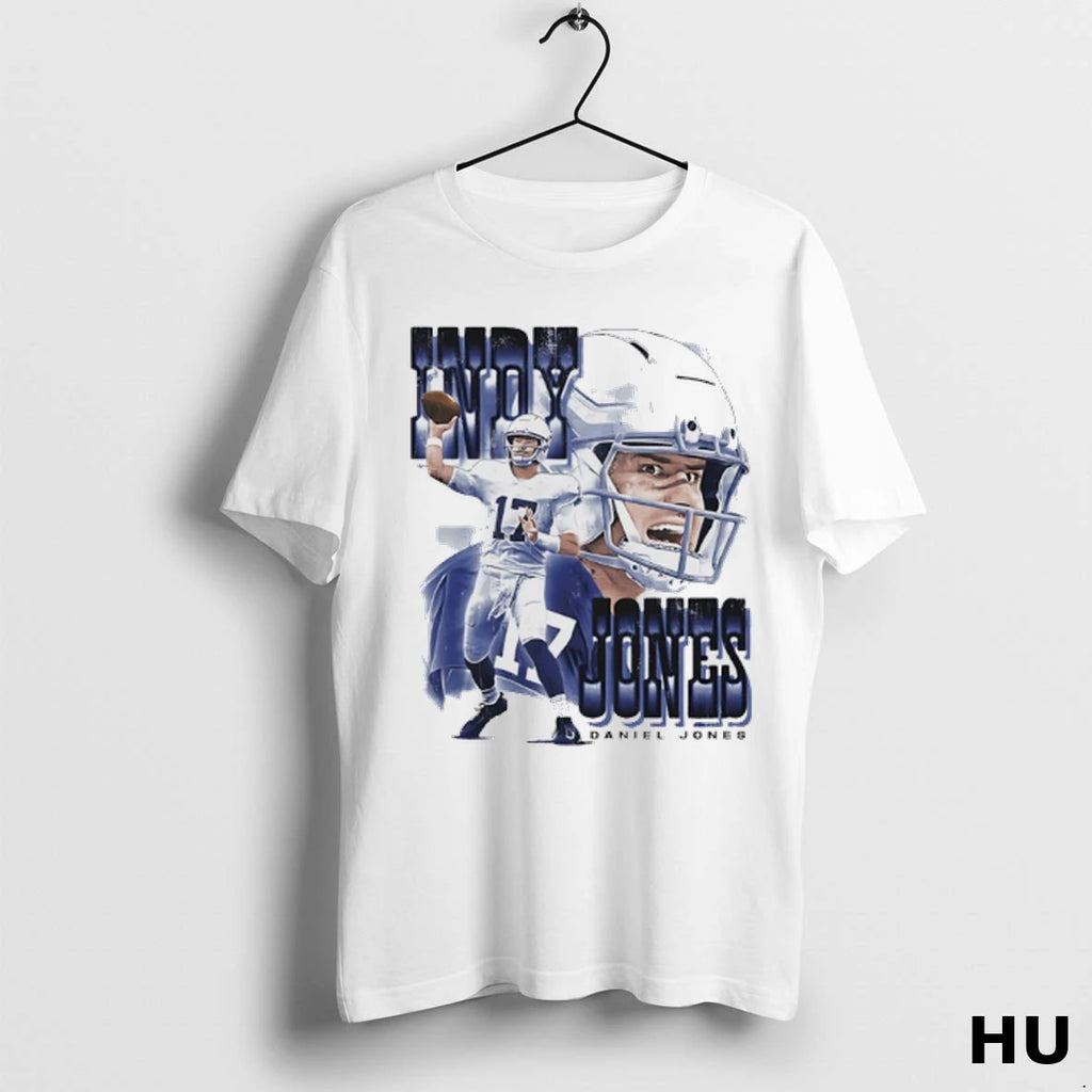 Official Daniel Jones Indianapolis Indy Jones Graphic Vintage T Shirt