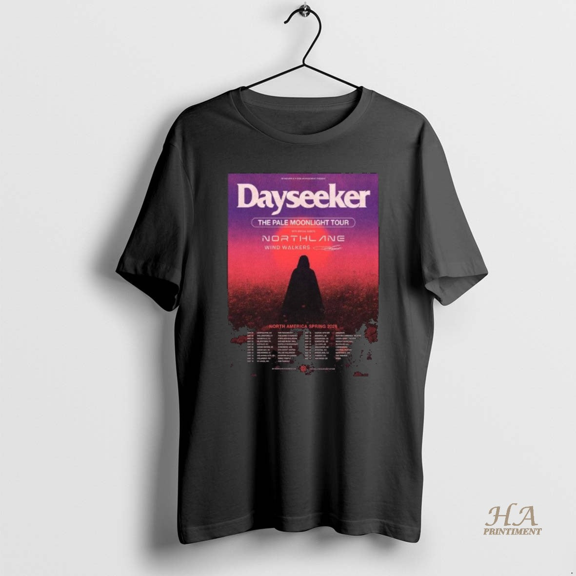 Official Dayseeker The Pale Moonlight Tour North America Spring 2026 Schedule Dates Long Sleve