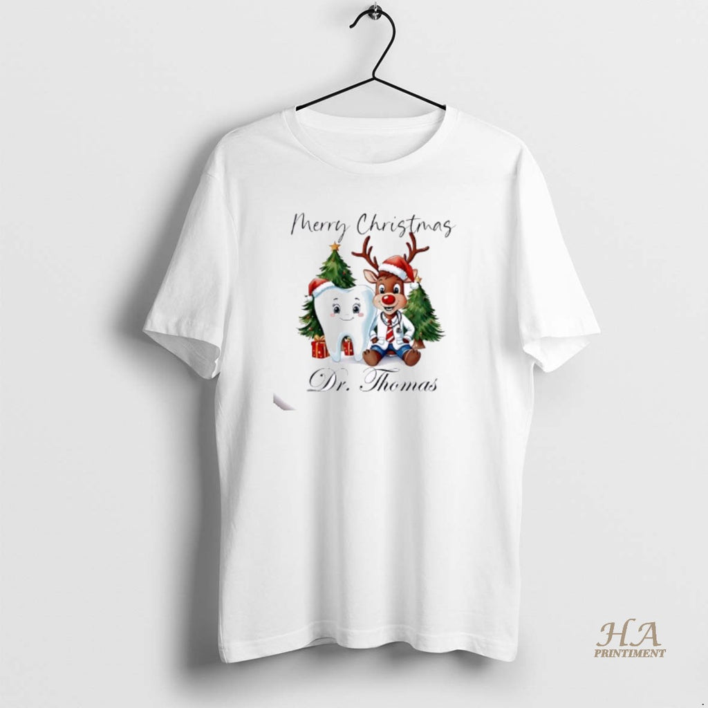Official Dental Hygienist Christmas Personalized Ornaments White