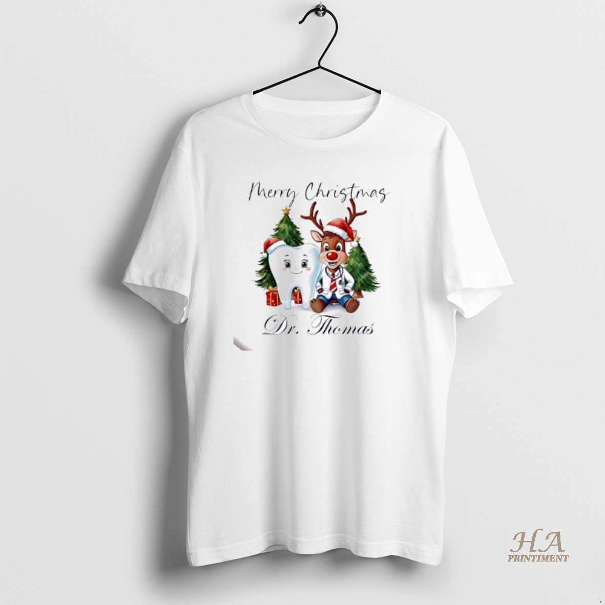 Official Dental Hygienist Christmas Personalized Ornaments White