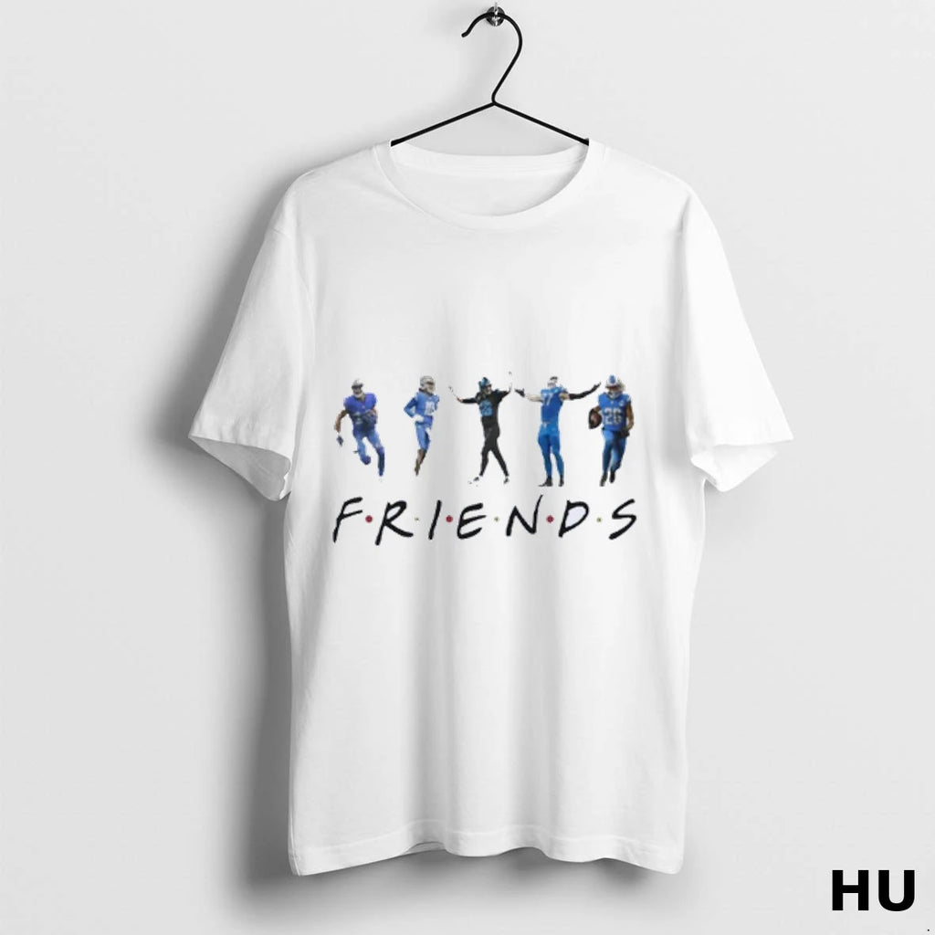 Official Detroit Lions Friends Football T Shirt