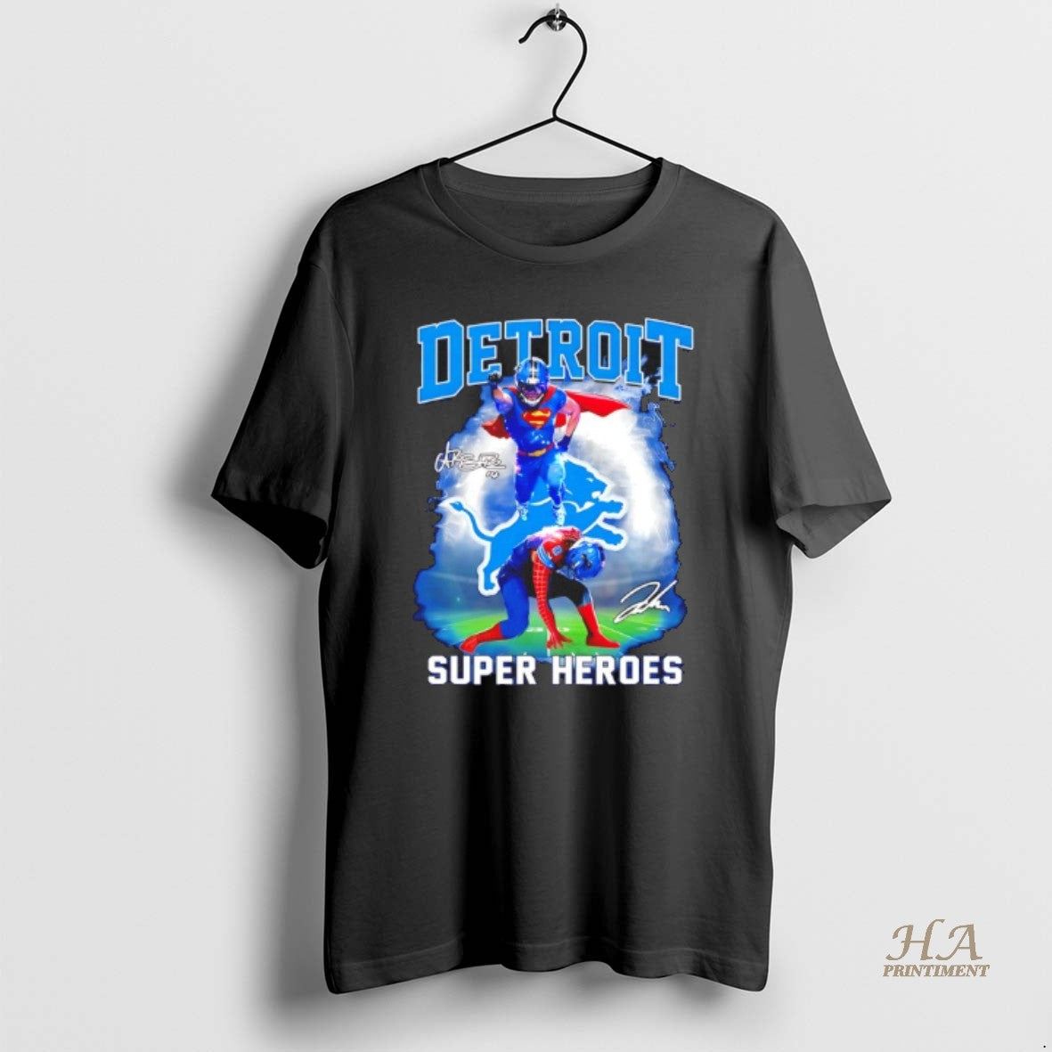Official Detroit Lions Super Heroes Signature