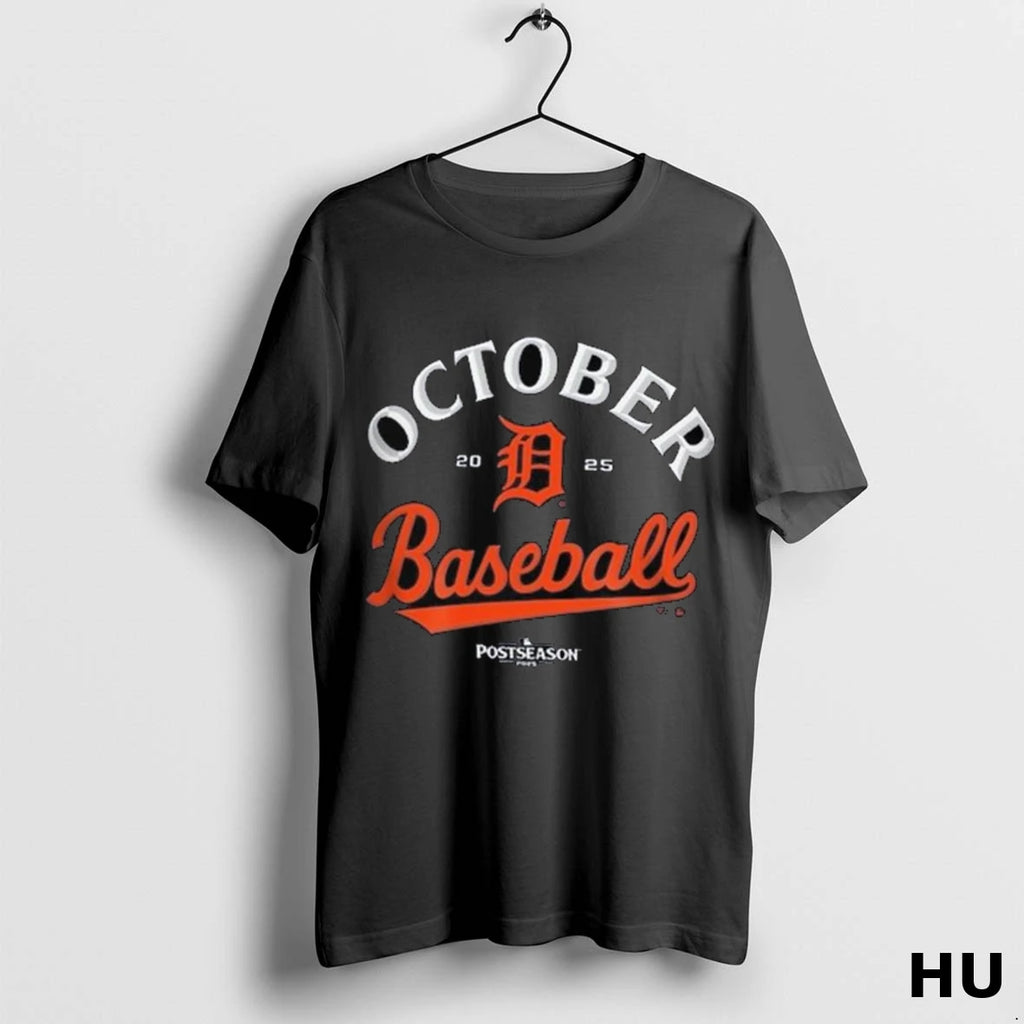 Official Detroit Tigers 2025 Mlb Postseason Locker Room Long Sleve T Shirt