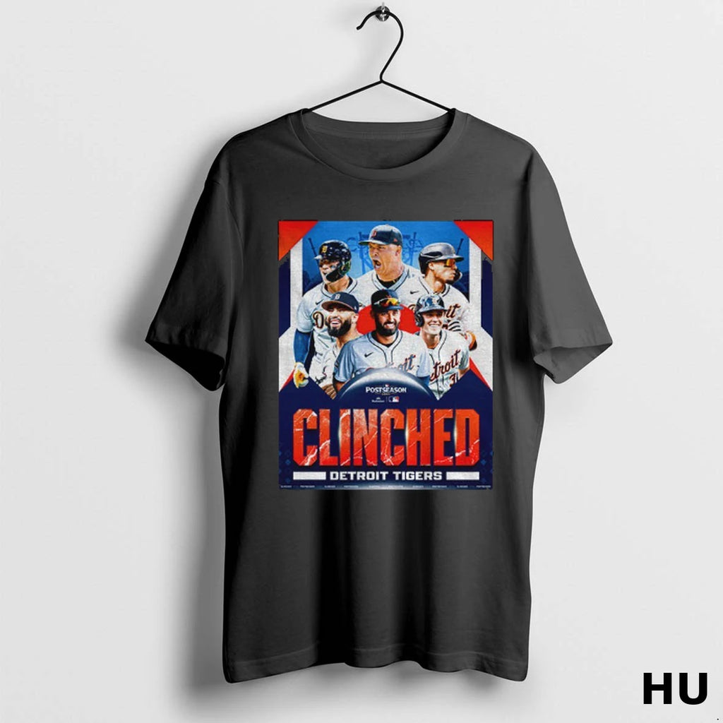 Official Detroit Tigers Clinched Postseason Mlb T Shirt