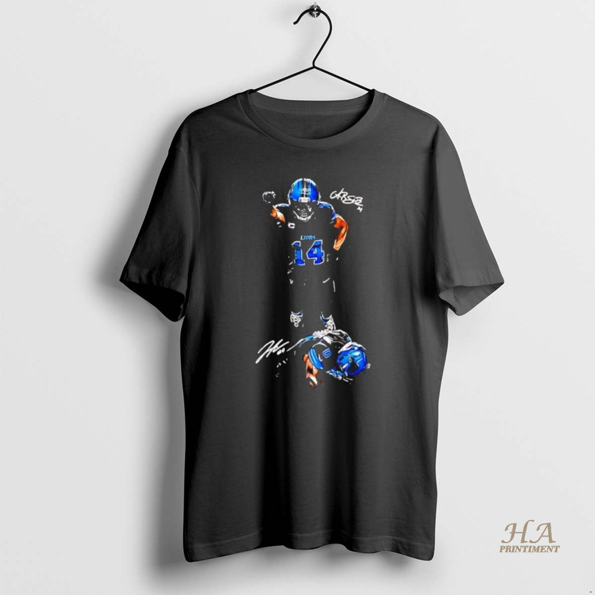 Official Detroit Lions Superbrown And Spidergibbs Black