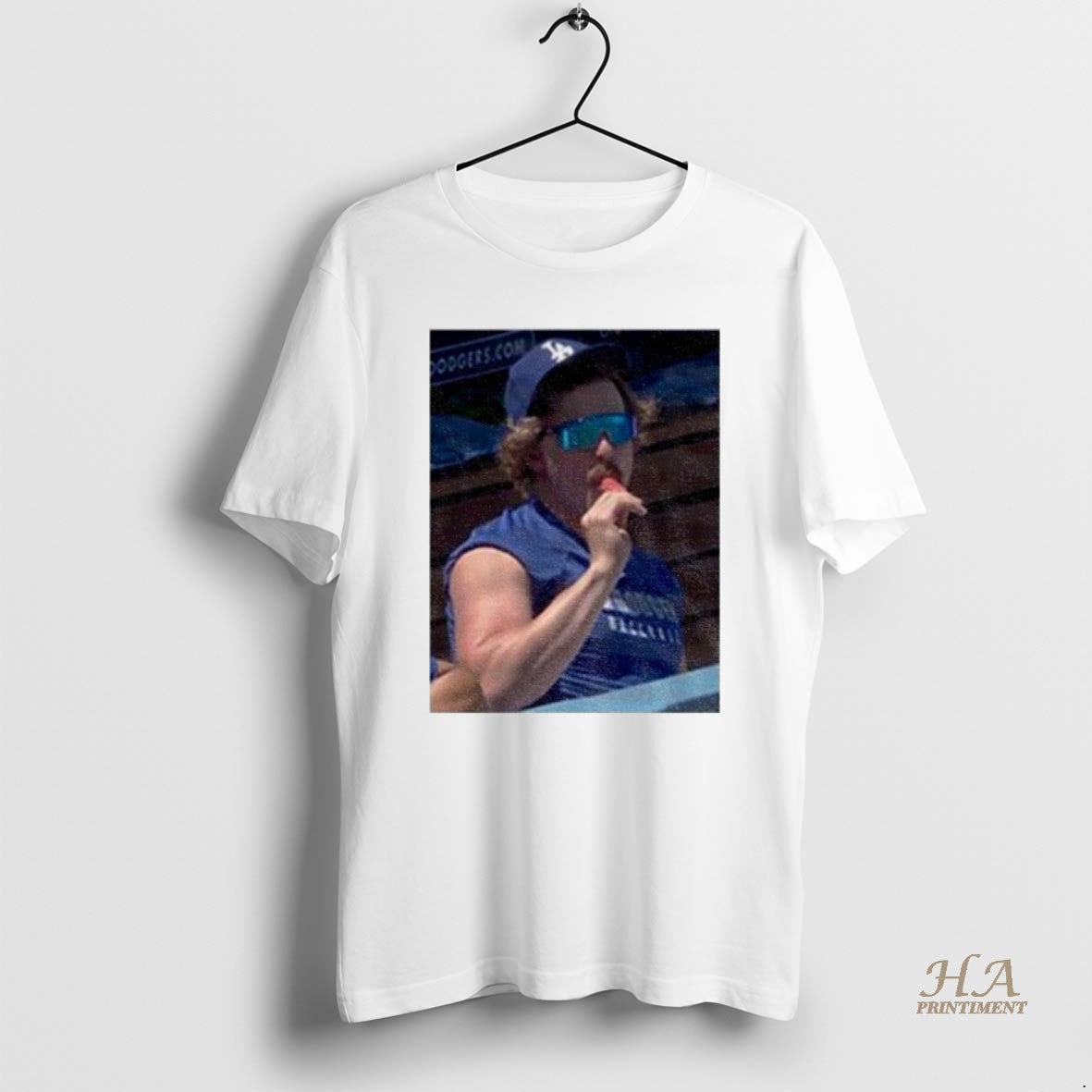 Official Dodgers Kike Hernandez Popsicle Photo