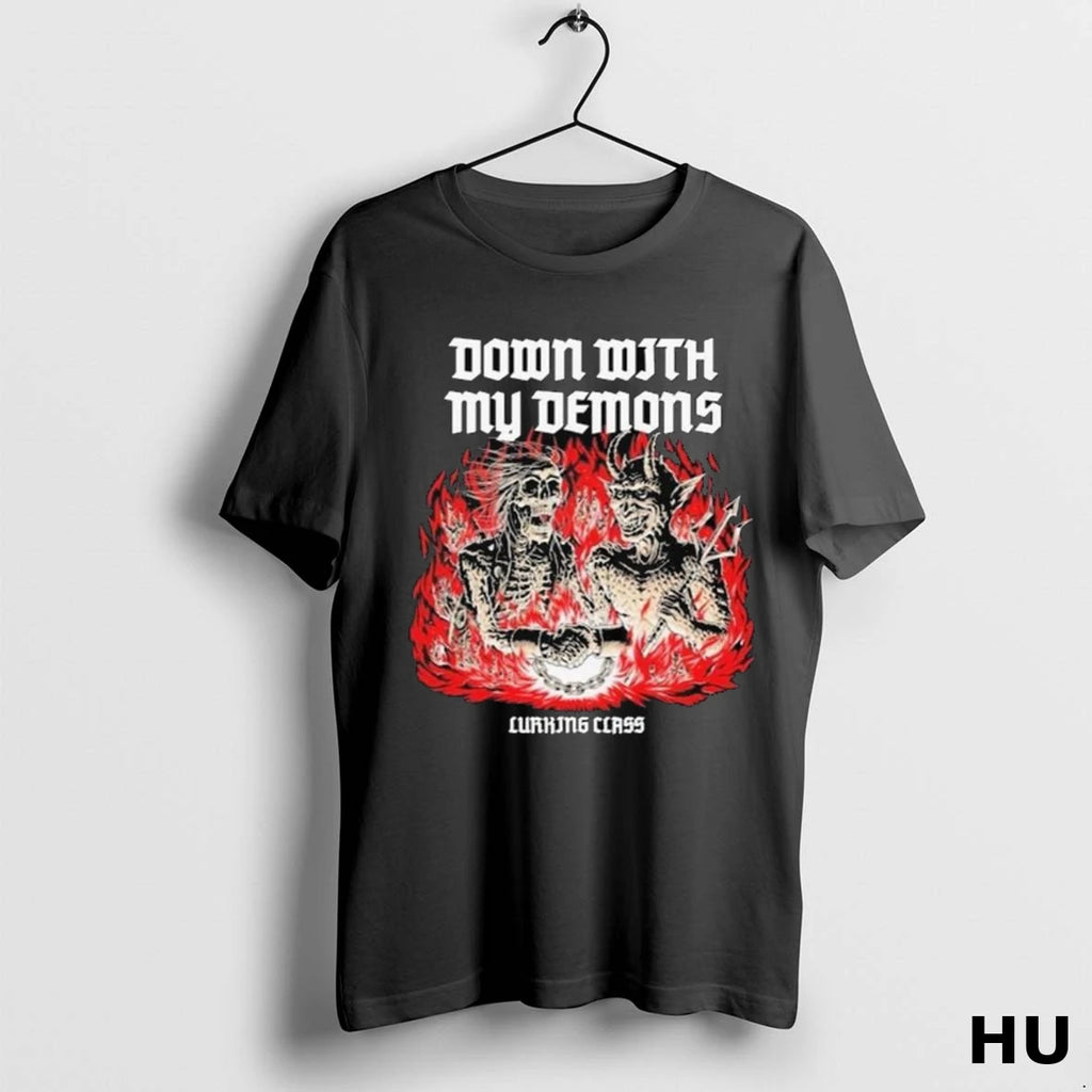 Official Down With My Demons X Stikker Lurking Class Long Sleve T Shirt