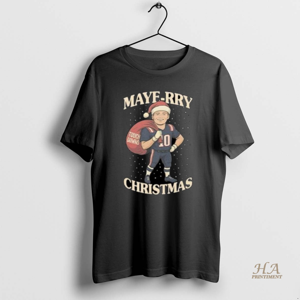 Official Drake Maye Maye Rry Christmas Circle Black