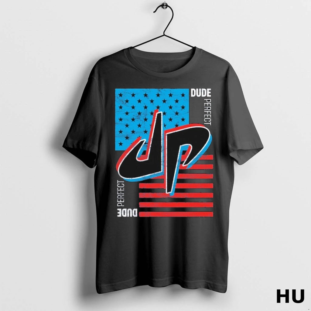 Official Dude Perfect Hero Tour Patriotic T Shirt