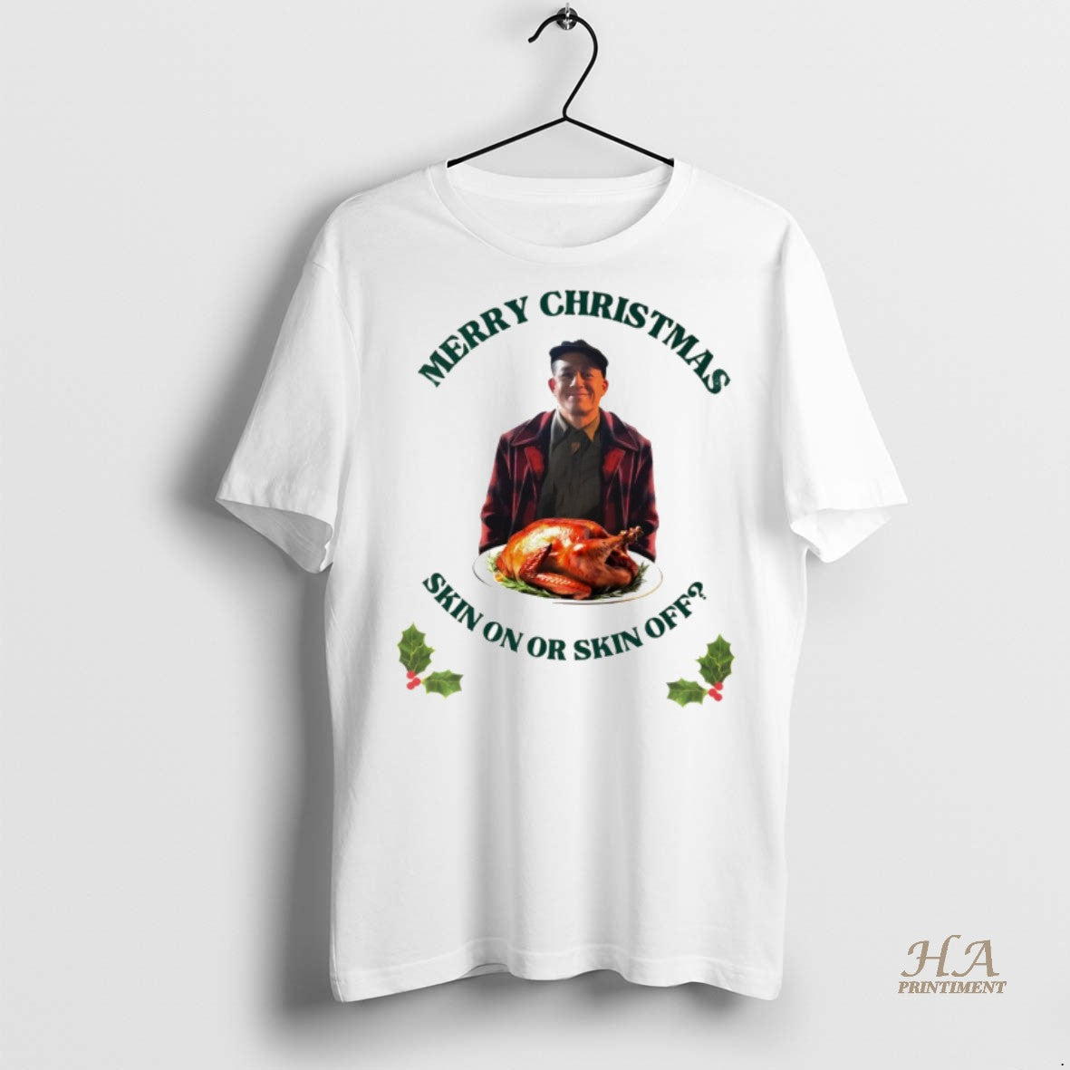 Official Ed Gein Merry Christmas Skin On Or Skin Off Shirt