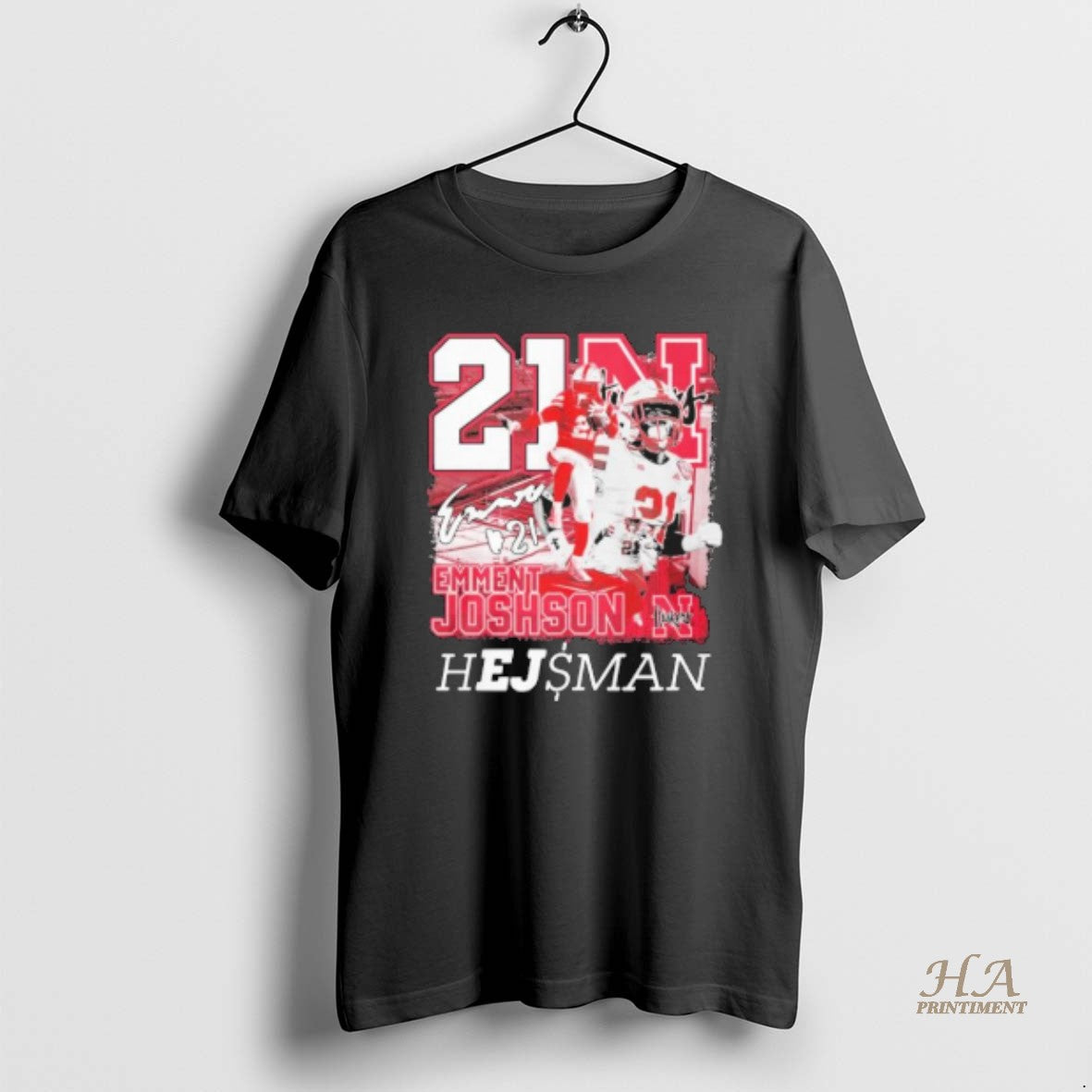 Official Emmett Johnson Nebraksa Heisman Signatrue