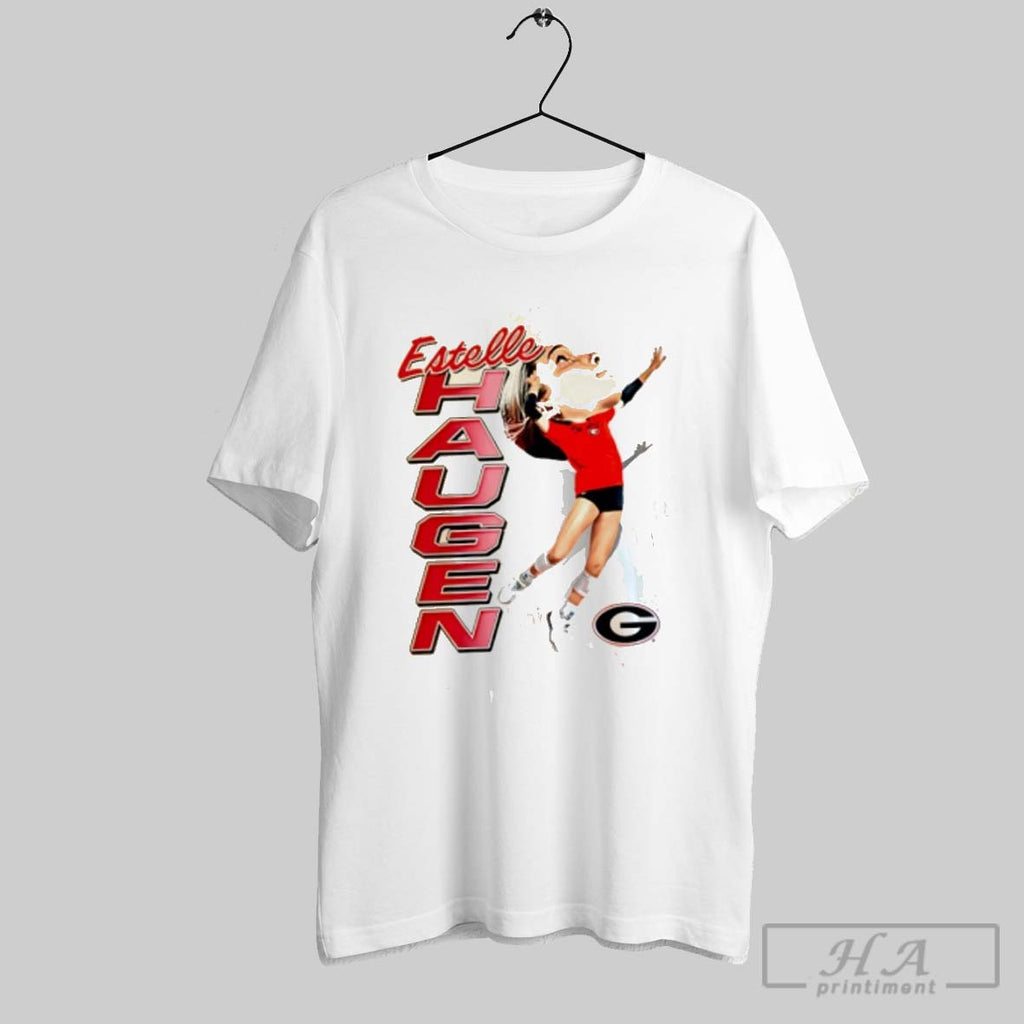 Official Estelle Haugen Georgia Bulldogs Caricature