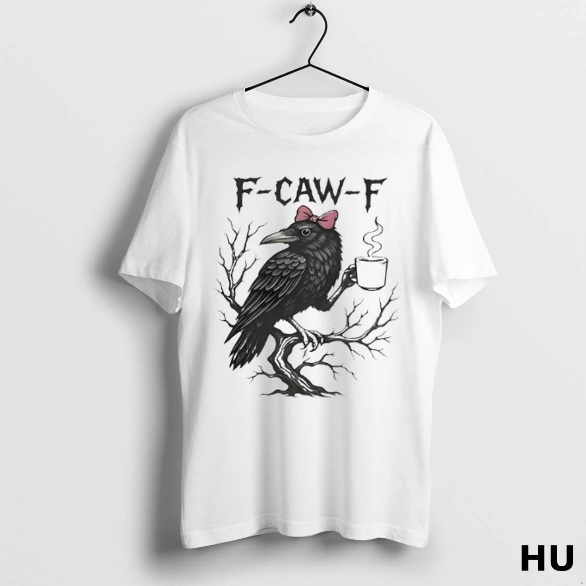Official F Caw F Crow Graphic Ladies T Shirt