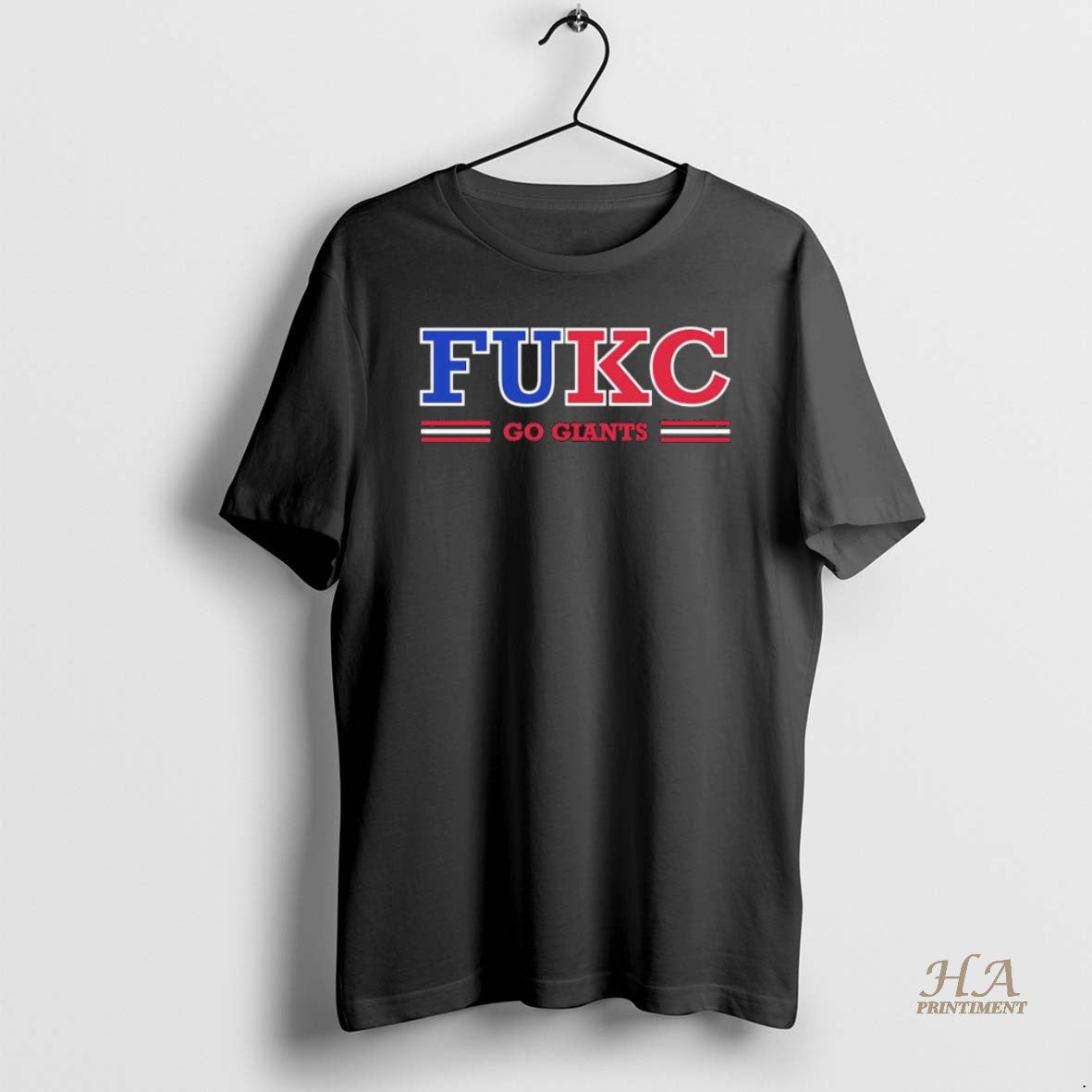 Official Fukc The Chiefs Go New York Giants Football Black
