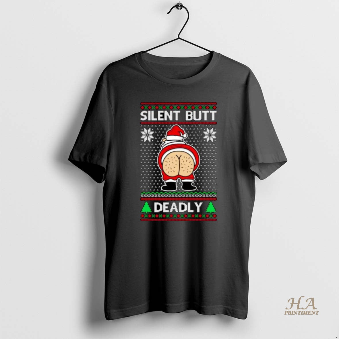 Official Farting Santa Silent Butt Deadly Ugly Christmas Ornaments