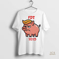 Official Fdt Quiet Piggy 2025 Anti Trump Christmas Christmas Shirt