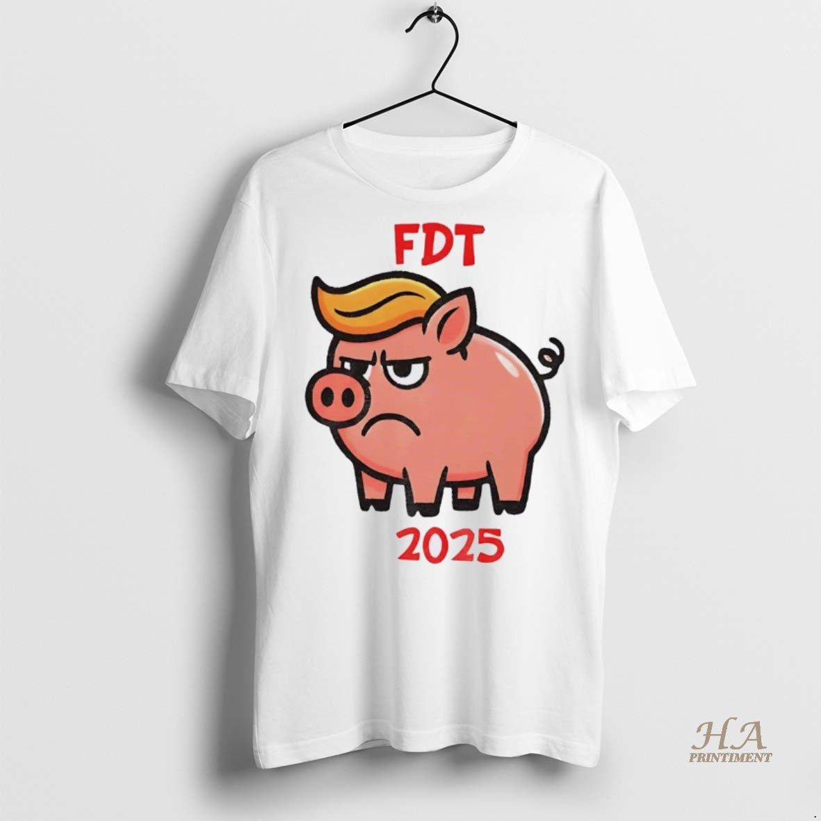 Official Fdt Quiet Piggy 2025 Anti Trump Christmas Christmas Shirt