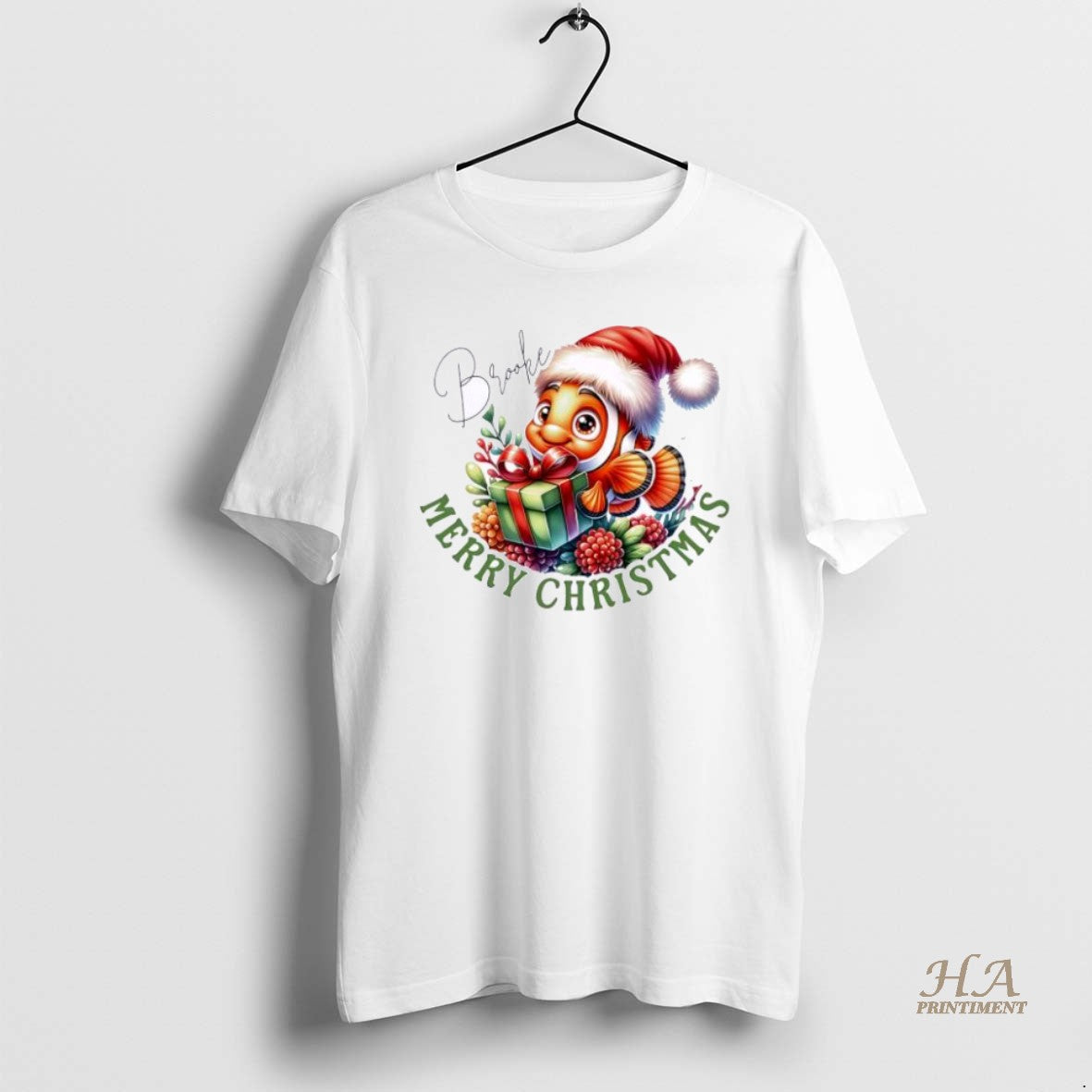 Official Fish Xmas Babys First Christmas Personalized Ornaments White