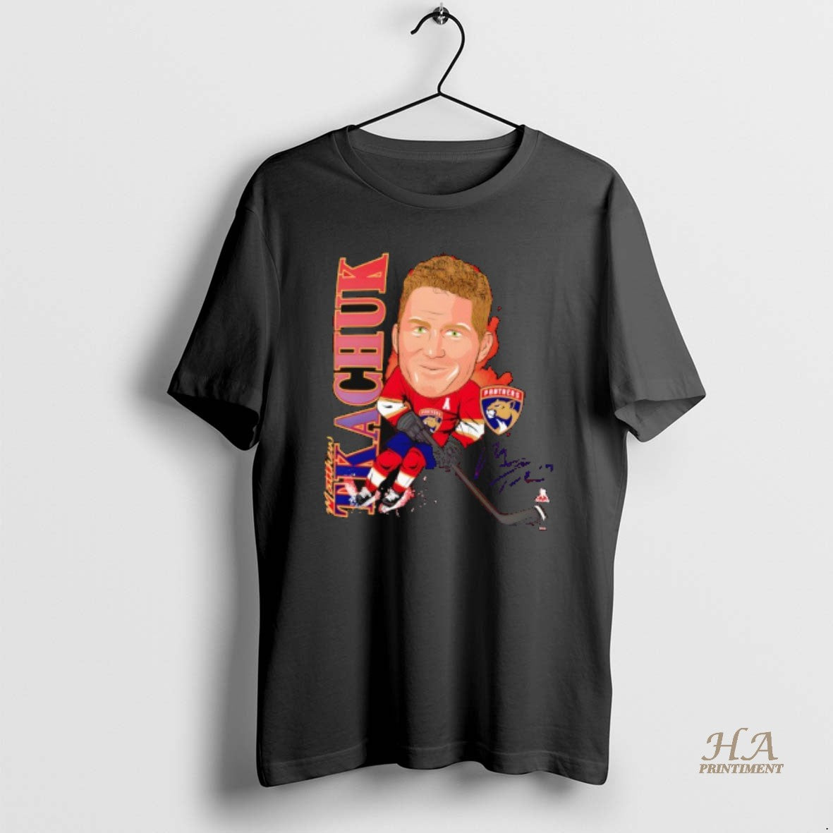 Official Florida Panthers Matthew Tkachuk Fanatics Caricature Player Signature
