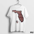 Official Florida State Seminoles X Florida Map T Shirt