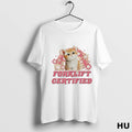 Official Forklift Certified Kitten Cat Graphic Ladies T Shirt