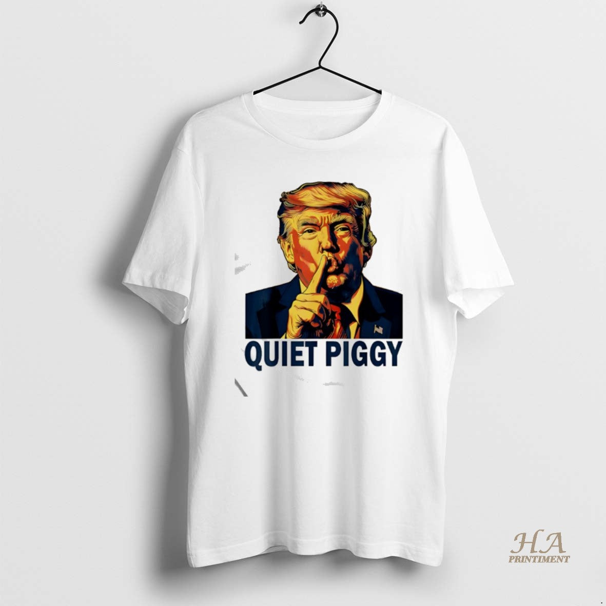 Official Funny Quiet Piggy Trump