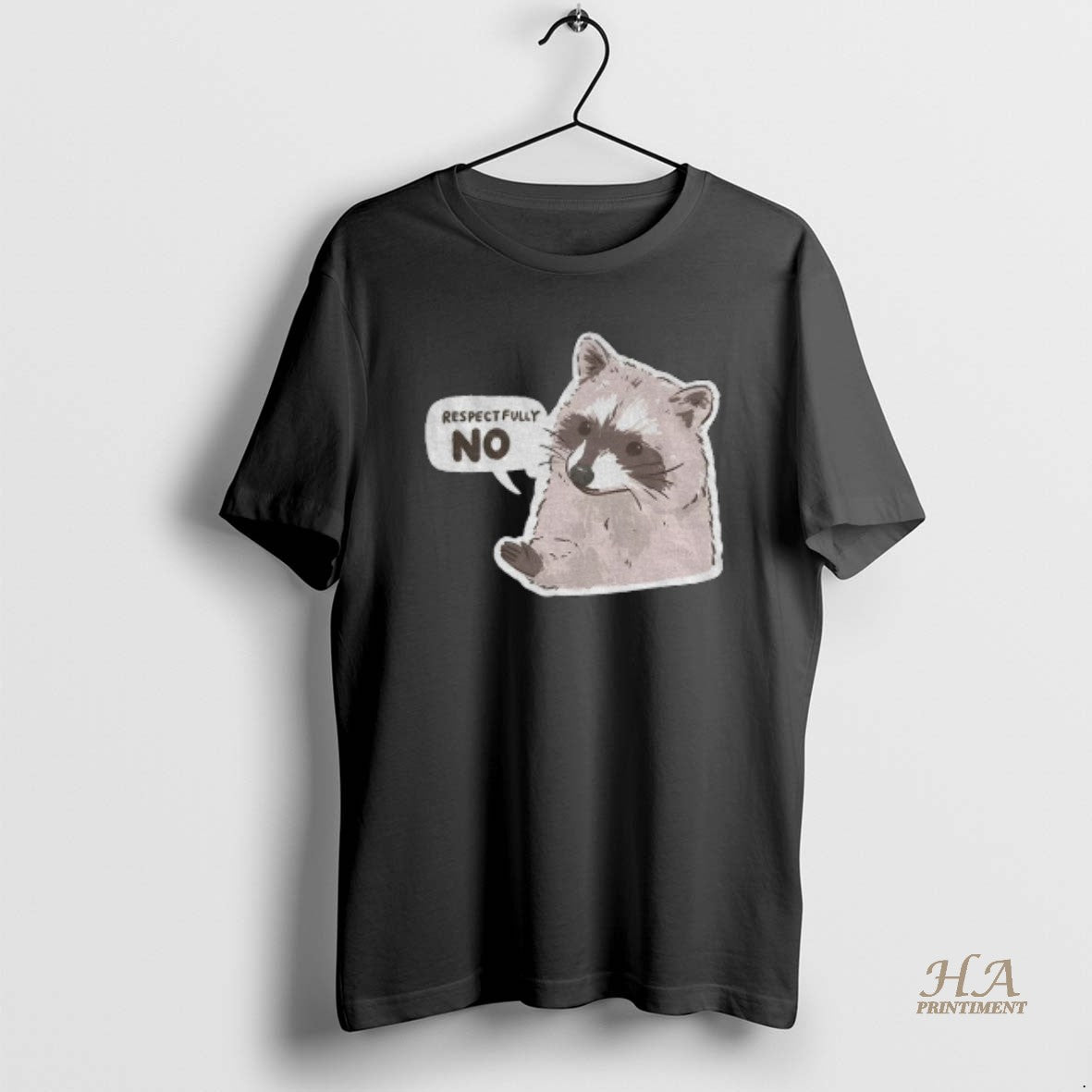 Official Funny Raccoon Respectfully No Vintage
