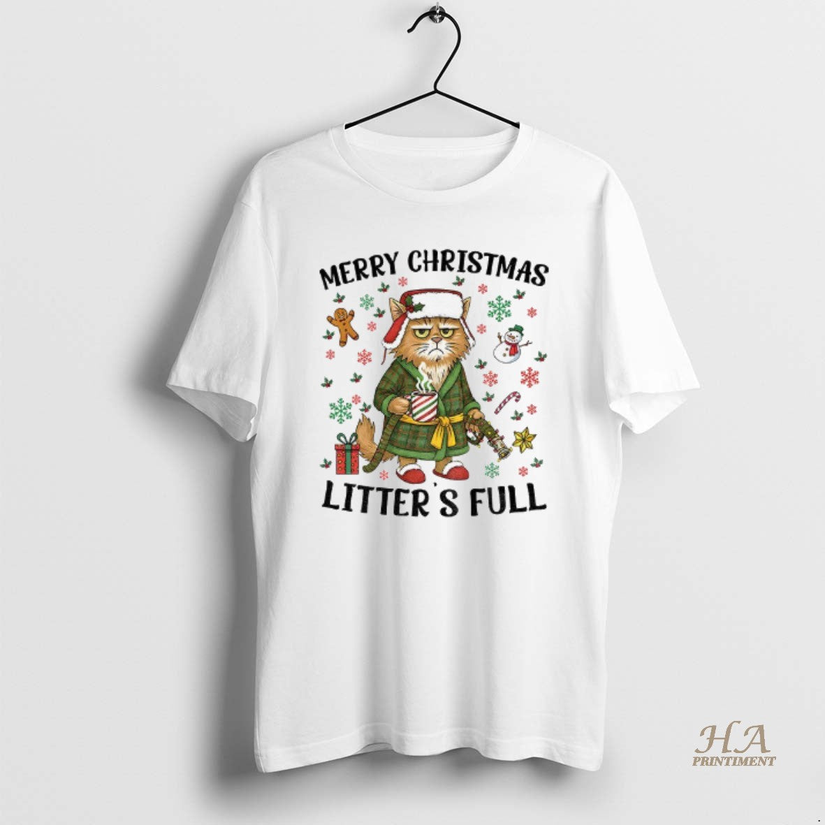 Official Funny Cat Litters Full Merry Christmas 2025