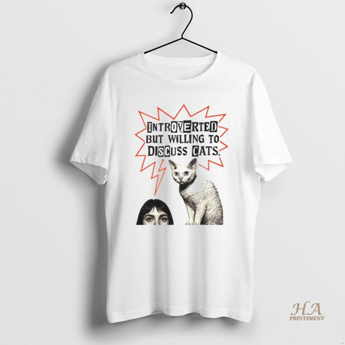 Official Funny Cat Introverted But Willing To Discuss Cats Vintage