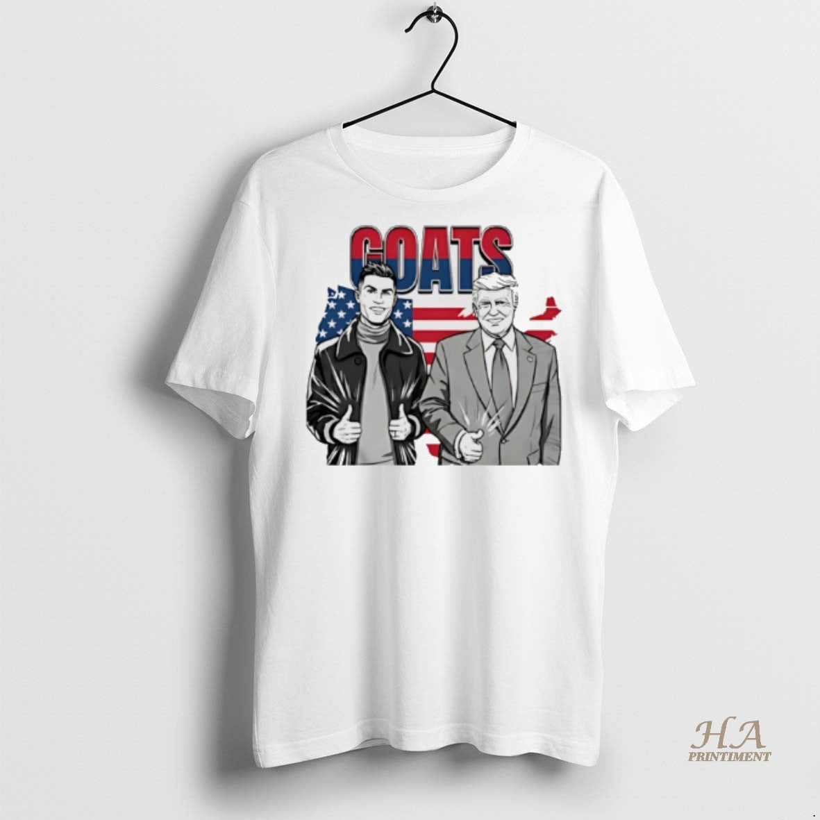 Official Goats Trump And Cr7 American Trump Legends Shirt