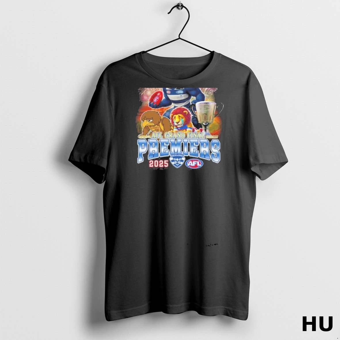 Official Geelong Cats Mascot 2025 Afl Grand Final Premiers T Shirt