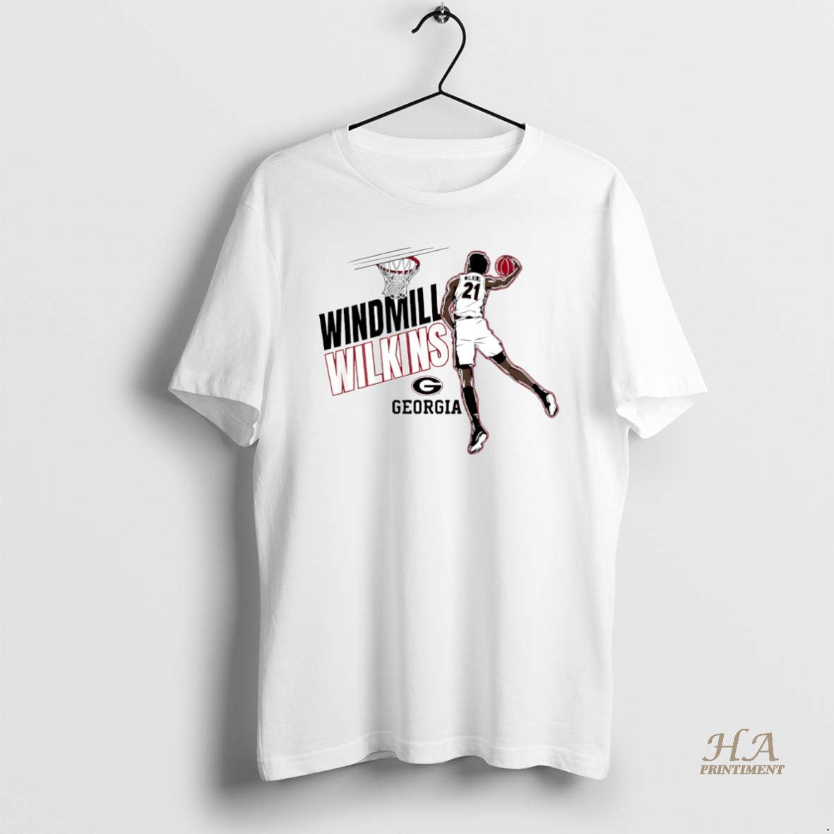 Official Georgia Bulldogs Basketball Windmill Jake Wilkins Circle