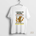 Official German Shepherd I Know Im Weird It Makes You Laugh Christmas Shirt