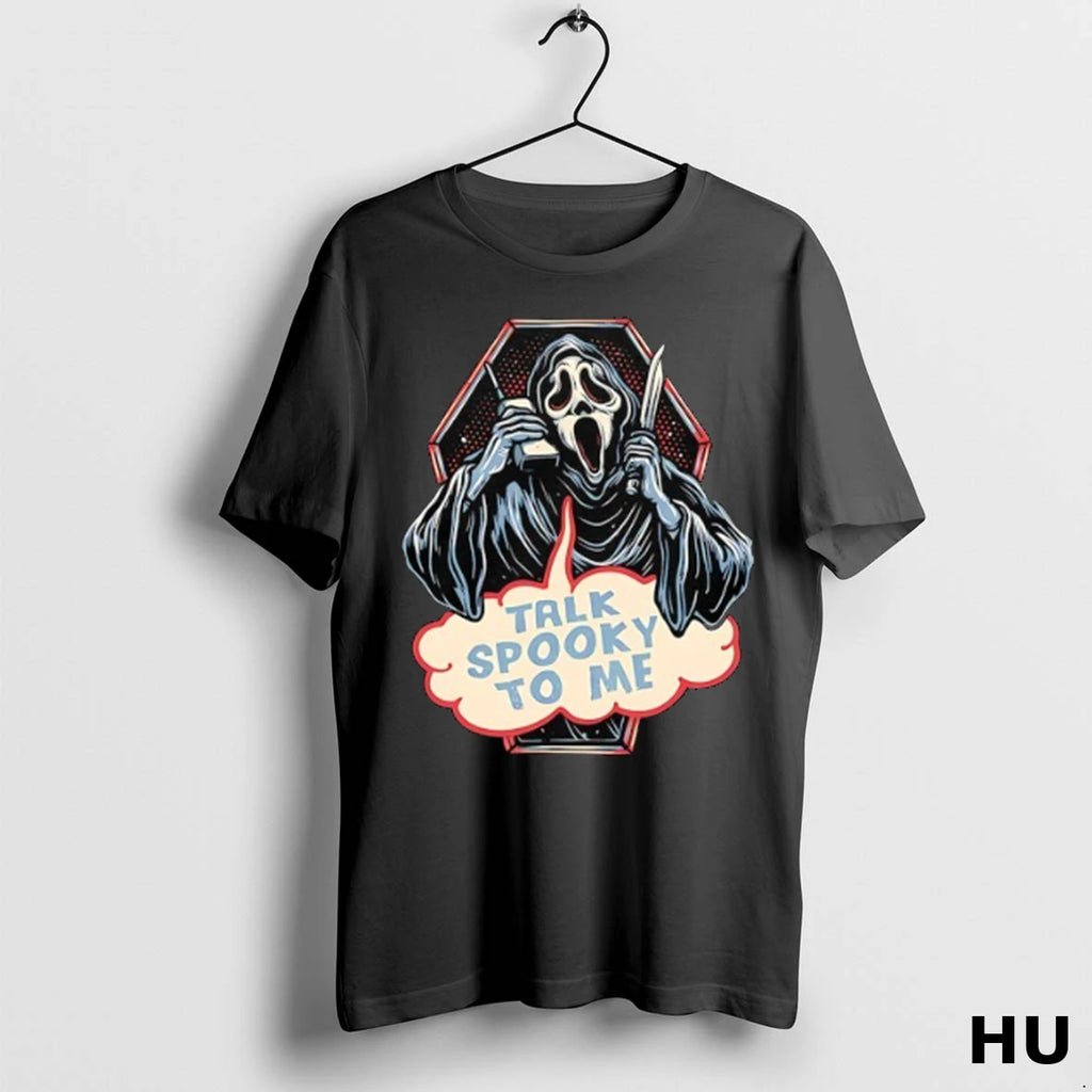 Official Ghostface Talk Spooky To Me T Shirt