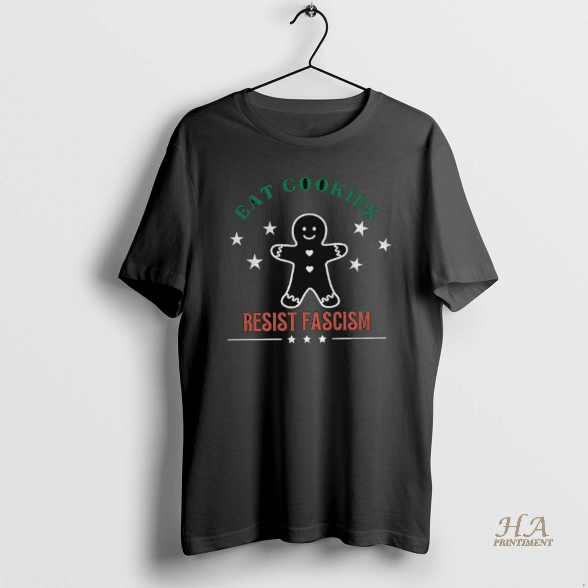 Official Gingerbread Eat Cookies Resist Fascism Christmas Holiday