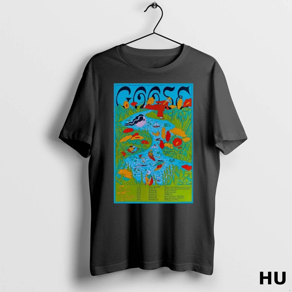Official Goose The Band Vip Fall Tour 2025 Long Sleve T Shirt