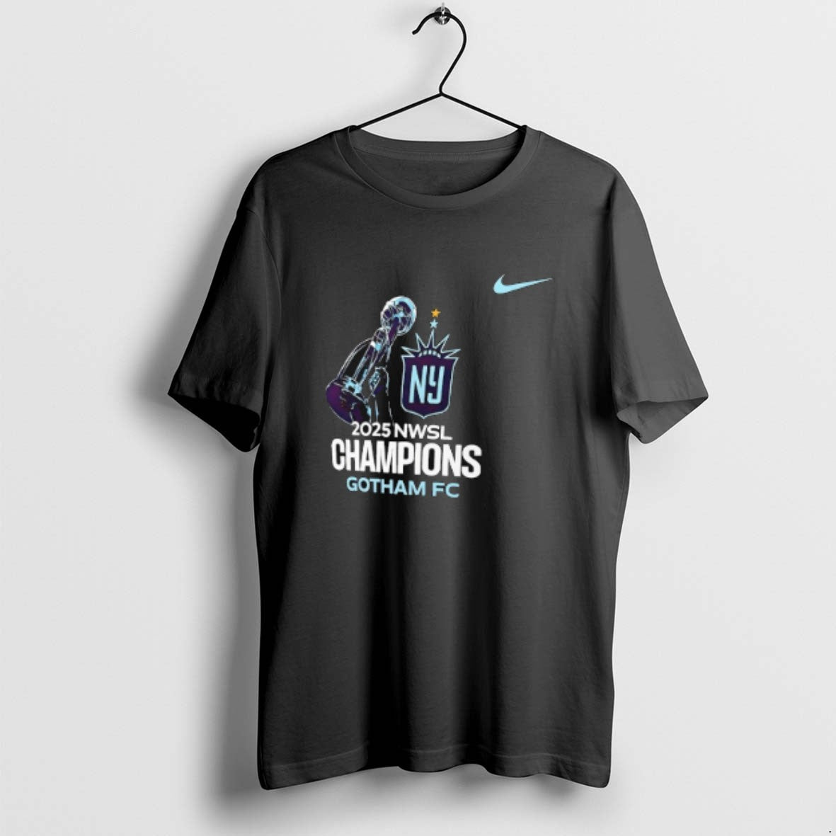 Official Gotham Fc 2025 Nwsl Champions On Pitch Logo