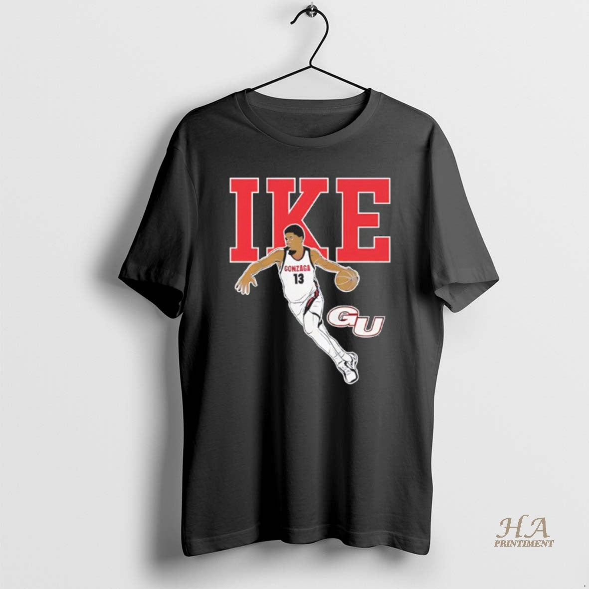 Official Graham Ike Gonzaga Bulldogs Basketball Player Pose Star