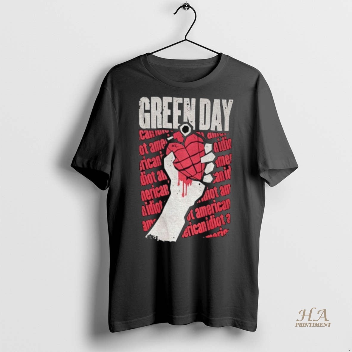 Official Green Day American Idiot Logo Shirt