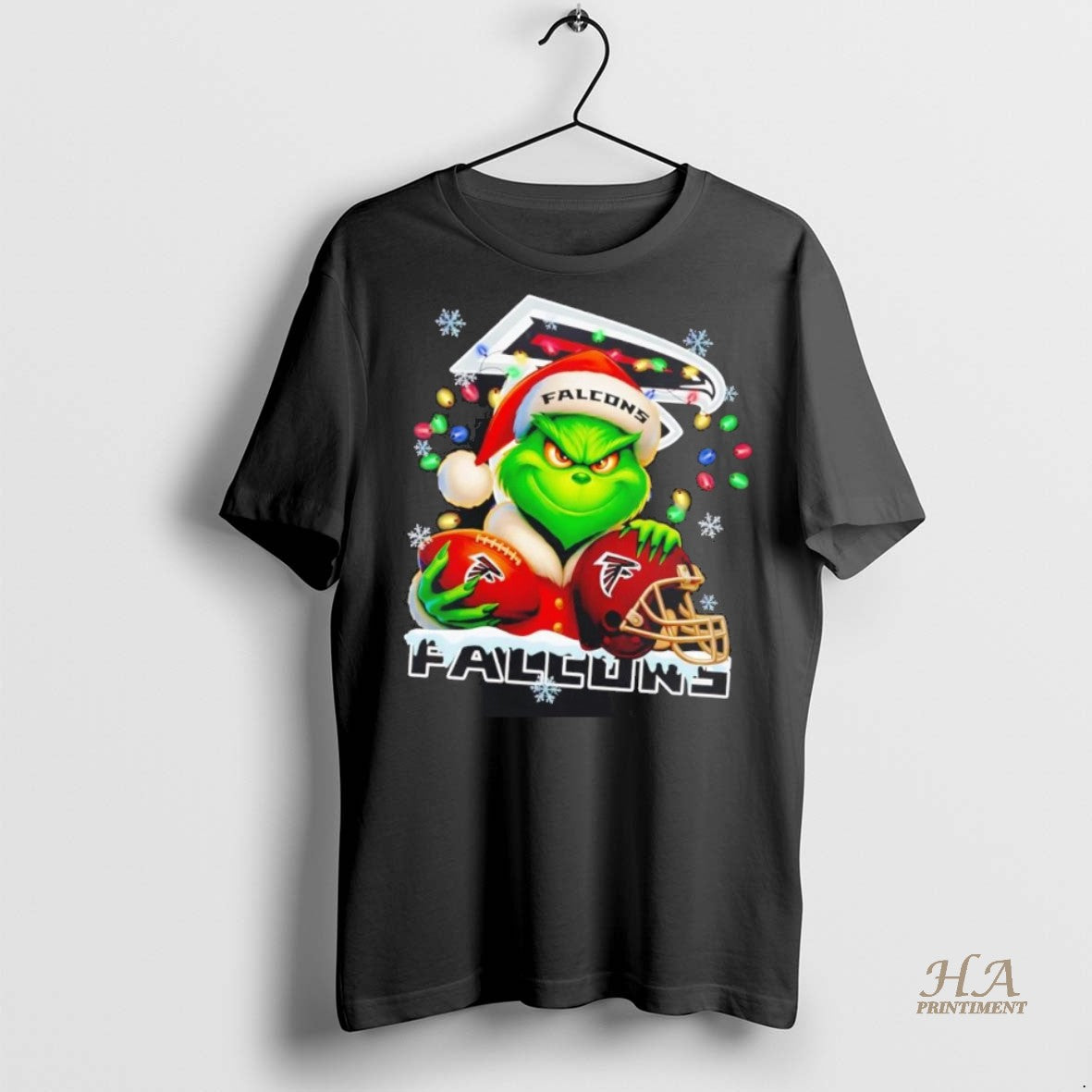 Official Grinch Atlanta Falcons Christmas Light Shirt