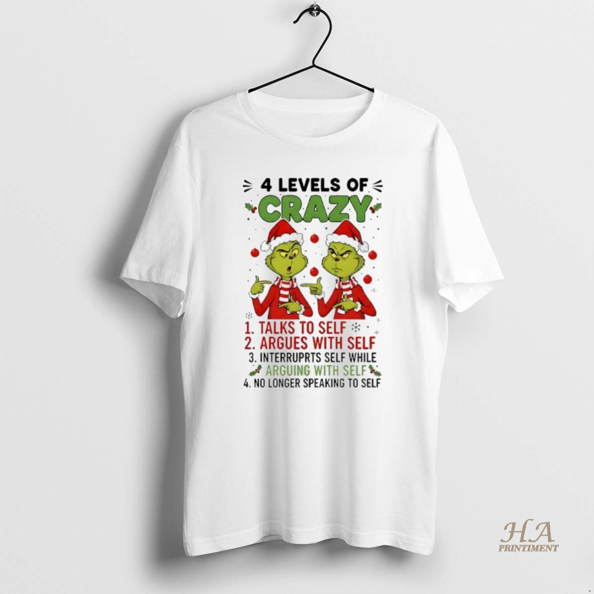 Official Grinch Christmas 4 Levels Of Crazy