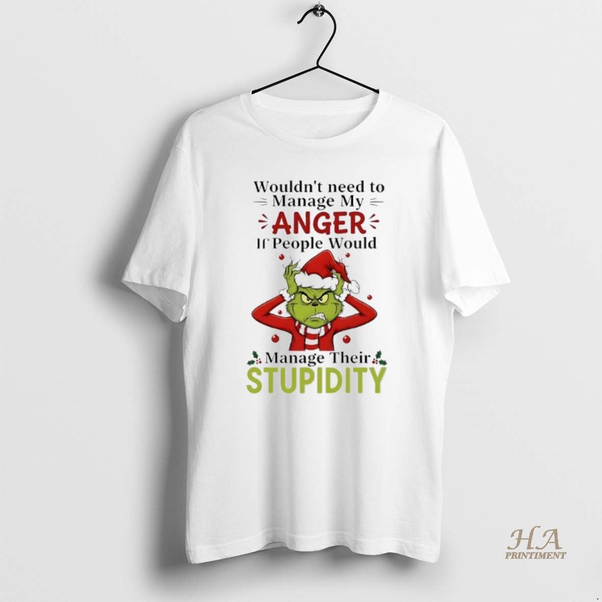 Official Grinch Christmaswouldnt Need To Manage My Anger If People Would
