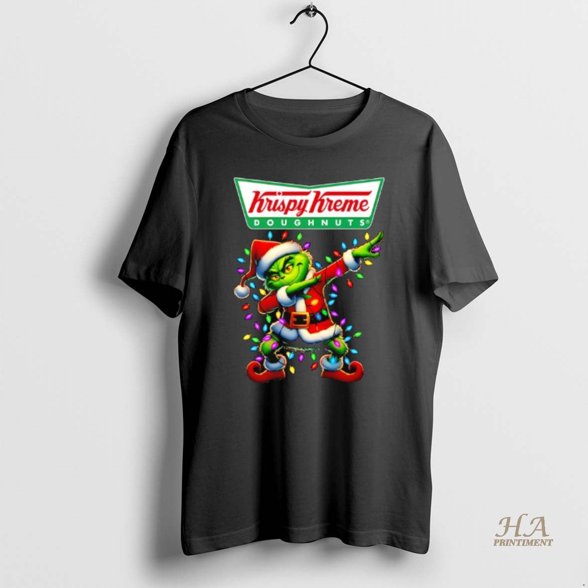 Official Grinch Lights Dabbing Christmas X Krispy Kreme Doughnuts