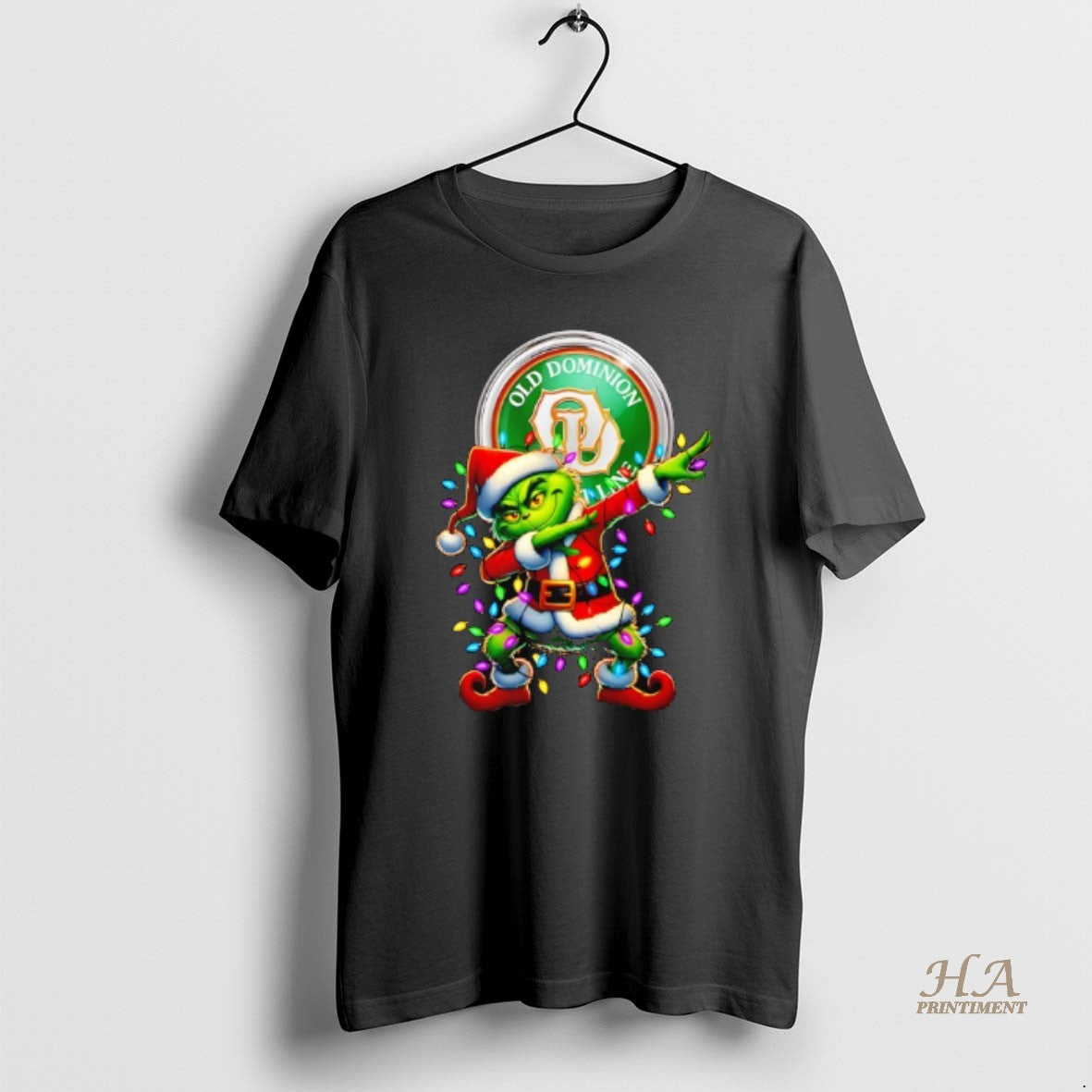 Official Grinch Lights Dabbing Christmas X Old Dominion Freight Line